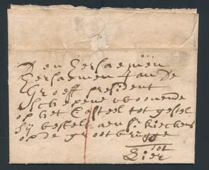 1751 Précurseur avec contenu, en provenance de Malines, datée du 29 avril 1751, à destination de Lier, texte en néerlandais, tb