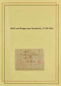 1842/1849 Mooie verzameling van 40 voorlopers, met een grote variëteit van verscheidenheid van gemeenten (Maldeghem, Jodoigne, Nivelles, enz.), enkele postbussen, 