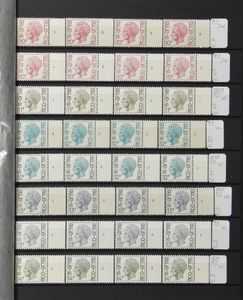 1966/2006 Verzameling diverse uitgiften, waarbij Boudewijn bril, Elström o.a. plaatnummers, drukdata, rolzegels, gemeenschappelijke uitgiften, zm