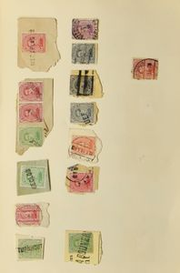 1858/1958 Samenstelling en restanten diverse uitgiften en afstempelingen in insteekboeken, op kaartjes en albumbladen, zorgvuldig na te kijken op verrassingen, zm/m/ntz