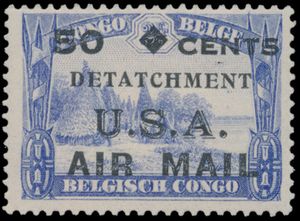 5 stamps of the Natives issue with private surcharge 
