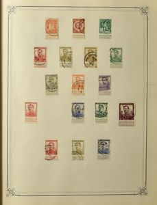 1849/1973, verzameling in 2 oude albums (1x gestempeld en 1x */**), w.o. Kathedralen *, Ridder *,BL 6**, 582 B**, BL 27/28*, Atletiek gest. + *, Breendonk gest. + *, Brugge gest. + *, Boudewijn bril **, rolzegels (R24**), KP 3/12 **, LP, dienst, SP gest., TX gest., zm/m/ntz.