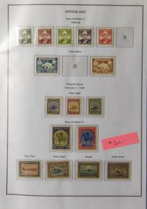 1852/1967 Verzameling in ringband vanaf n° 2 met klassiek in gemengde kwaliteit, tevens Groenland met o.a. New York *, zm/m/ntz