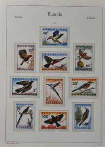 1962/1977 Collection in Leuchtturm album, vf