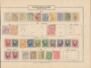 1852/1895, kleine verzameling vanaf N° 1 en 2, met betere Wapenschilden, forse cote, zm/m.