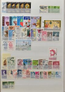 Divers articles dans 10 albums et classeurs, dont Amérique centrale et Amérique du Sud, Allemagne, tb/b/à voir
