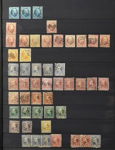 1864/2002 Verzameling in 2 insteekboeken, met betere zegels en reeksen, zm/m/ntz