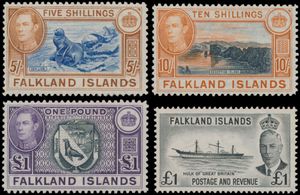 N° 146/63 en 172/85 '1938/52 George VI' beide frankeerreeksen, niet uitgezocht op types, zm (SG £ 655)