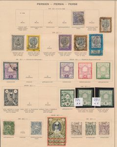 1876/1915, Verzameling op oude albumbladen met betere zegels, goed na te zien, zm/m/ntz