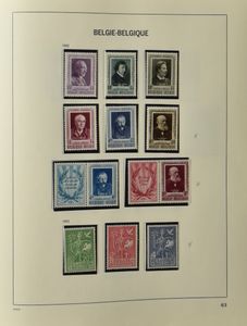 1858/2009, verzameling in 3 davo albums + 1 map, jaren '50 * en veel nominaal, zm/m/ntz.