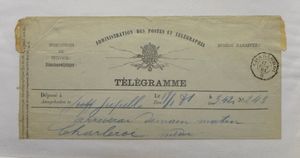 1880/1960 Telegrammen, +/-130 stuks, zm/m/ntz