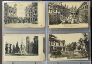 Antwerpen stad, diverse plaatsen en zichten, alle klein formaat, in 3 moderne klasseurs (+/-360 stuks)