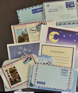 Aérogrammes, aérogrammes neuf, 81 pièces, dont Commonwealth, Asie, Europe, tb/b