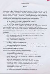 Postgeschiedenis, Heusden (gelegen aan de Schelde), opgemaakt op bladen, met tien brieven met verschillende stempels (of documenten), zm