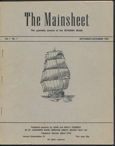 The Mainsheet - The quarterly journal of the Spanish Main; John and Molly Fosbery; Spanish Main, UK; 1972 - 1976; gedrukt; geniet; Engels; zachte kaft; zeer mooi; een complete reeks tussen nrs. 1 - 15 van deze Britse publicatie gespecialiseerd in Latijns-Amerikaanse filatelie, geproduceerd als onderdeel van het 