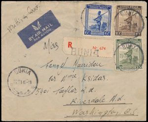 1944 registered letter franked at 