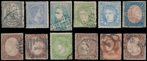 1850/1930, verzameling op oude albumbladen, met groot aantal goede zegels, w.o. (Yv) N° 50, 67a, 68 (2x), 75, 101, 112, 114, 150, 162, zeer hoge cote, veel betere zegels in goede kwaliteit, zm/m.