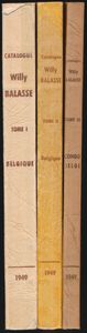 Catalogue Willy Balasse, Belgique Congo Belge, in 3 boeken; Willy Balasse; 1949; gedrukt; ingebonden/gelijmd; Frans; zachte kaft; in goede staat