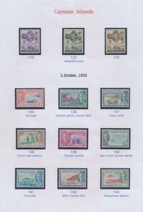 N° 115/26 en 135/47 '1938/50 George VI' beide frankeerreeksen, zm (SG £ 180)