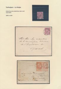 1882/1951 Terhulpen, La Hulpe, kleine verzameling van 10 documenten en 1 zegel, zm