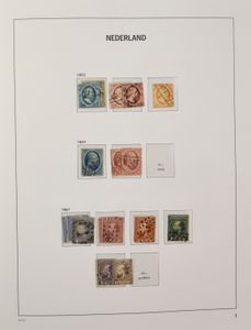 1852/1995 Verzameling in 5 Davo albums, meest gestempeld vanaf eerste emissie, zm/m/ntz
