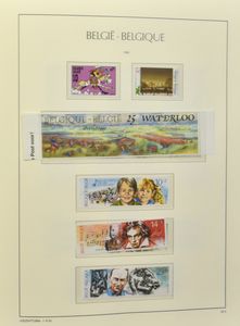 1938/1999 Verzameling in 1 album en 5 klembanden, waarbij reeksen en nominaal, luchtpost, vrij volledig vanaf 1960, zm/m