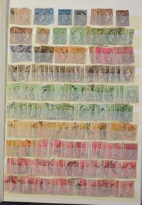 1861/2002 Voorraad in 2 insteekboeken, w.o. veel klassiek, inclusief LP, overwegend gestempeld, zm/m/ntz
