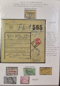 Verzameling in klasseur gerangschikt volgens spoorweglijn, tussen lijn 136 en 171, stempels alle periodes (ook poststempels) aangevuld met vrachtbrieven meestal mobilisatie 1939, interessant om te bekijken, zm/m