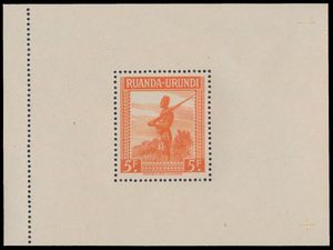 BL 1/4 ‘Messages’, BL 1 with creases from the gum, BL 4 extra-large with registration marks, very fine/fine (OBP €800)