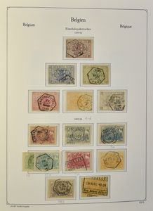 1879/1987 Volledige verzameling (zonder gevleugeld wiel) in KaBe album, gestempeld tot en met 1922, TR 135/66 **, TR 175/77 **, TR 178/201 gestempeld, TR 304/21 *, TR 322/354B **, TR 369/72 **, TR 400-P3 **, TR BL 1 N/TR BL 3 F **, zm