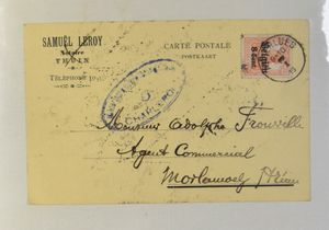 1914/1918 Samenstelling 86 brieven, studie van de censuur van Charleroi, w.o. verschillende stempels en censuren, firmahoofdingen, enz., zm/m