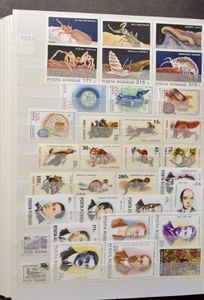 Diverse landen in 7 insteekboeken, w.o. Roemenië, Spanje, Hongarije, zm/m/ntz