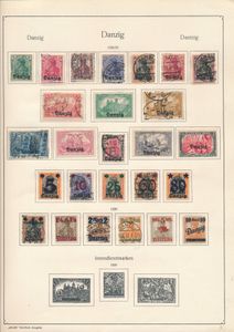 1920/1939 Verzameling op KaBe bladen, waarbij veel wat betere reeksen, waarden en blokken, zm/m/ntz
