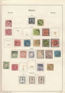Verzameling vanaf n° 2 t.e.m. jaar 1920 + dienst op KaBe albumbladen, waarbij betere reeksen en waarden, klassiek deel in gemengde kwaliteit, niet volledig, zm/m/ntz
