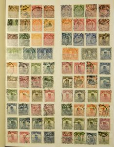 Verzameling in insteekboek, voornamelijk China met betere zegels, w.o. Mi. n° 484, 602/603, 858/80, 882/89 alle postfris, tevens Taiwan, Hongkong, Singapore, zm/m (Hoge cataloguswaarde)