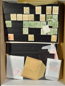 Allerlei landen op kaartjes en in zakjes met veel ouder materiaal, zm/m/ntz