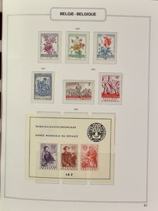 1960/2001 volledig incl. blokken (ook Vluchteling), niet alle boekjes, in 2 albums, zm.