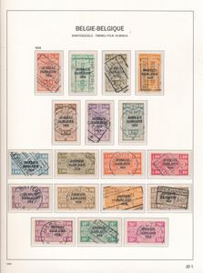 1928/1931 Krantenzegels en bagages-reisgoed, verzameling op albumbladen (zonder waarborg), zm/m
