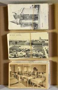 Brussel stad (160 stuks) en diverse plaatsen (100 stuks), alle oude kaarten (Totaal: 260 stuks)