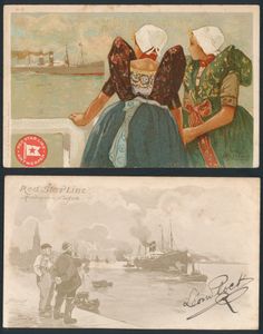 Scheepvaart, Red Star Line, samenstelling alle verschillende (37 stuks)