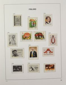 1875/1995 Matig gevulde verzameling in 2 Davo albums, zm/m