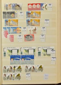 1956/1997 Stockrestant in 3 insteekboeken, w.o. ook jaren '90, zm (Frankeerwaarde: +25.000 BEF / +€640)