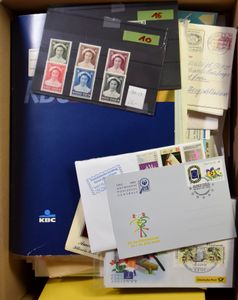Restanten diverse uitgiften en periodes, zegels, poststukken + wat buitenland, zm/m/ntz