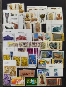 Samenstelling diverse landen in 6 boeken, w.o. Turkije, Cyprus, Malta, Israël, veel dubbels, zm/m/ntz