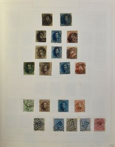 1849/1977 Verschillende verzamelingen of samenstellingen in 5 albums, waarbij klassiek in gemengde kwaliteit, Helm *, BL 1 *, F238 *, BL *, jaren '50 * (sommige zegels kleven vast), zm/m/ntz