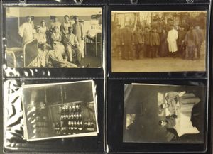 W.O. I, Duitsland, verzameling 150 stuks, waarbij lazaretten, Rode Kruis, FF stempels, enz. in ringklasseur, zm/m