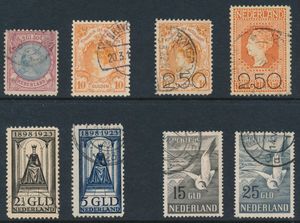 Mooie samenstelling op bladen met o.a. 47, 80, 104/105, 130/31, LP 12/13, En Face met o.a. 