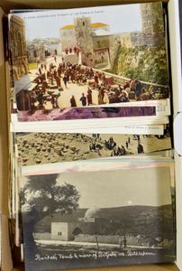Heilig Land (Jeruzalem), 75 ZK + 14 oude foto's (89 stuks)