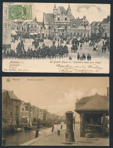 Diverse landen en fantasie, w.o. redelijk wat België, op enkele na alle oude (+/-120 stuks)