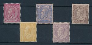 N° 46, 48/50 en 52, reeks zonder de 2 duurste waarden, zm (OBP €525)